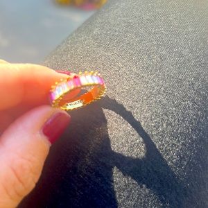 BaubleBar ombré pink ring